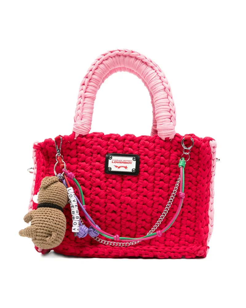 Charles Jeffrey Loverboy Logo-plaque Tote Bag Red