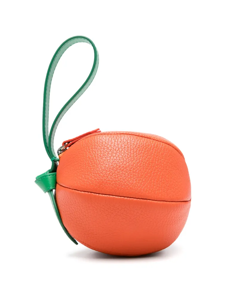 HEREU Orange-design Mini Clutch Bag Orange