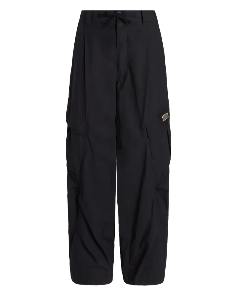 Dolce & Gabbana Logo-plaque Cargo Trousers Black