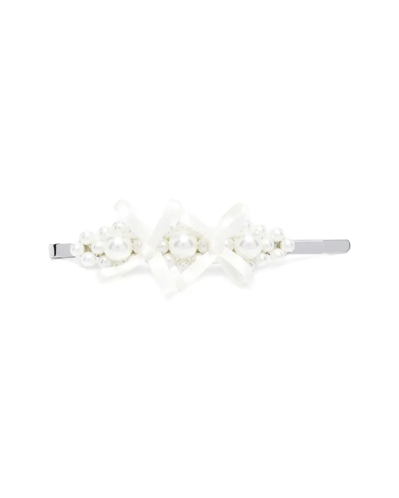 Simone Rocha Bow-embellished Hair Clip White