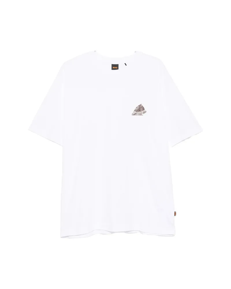 HUGO BOSS Graphic-print Cotton T-shirt White