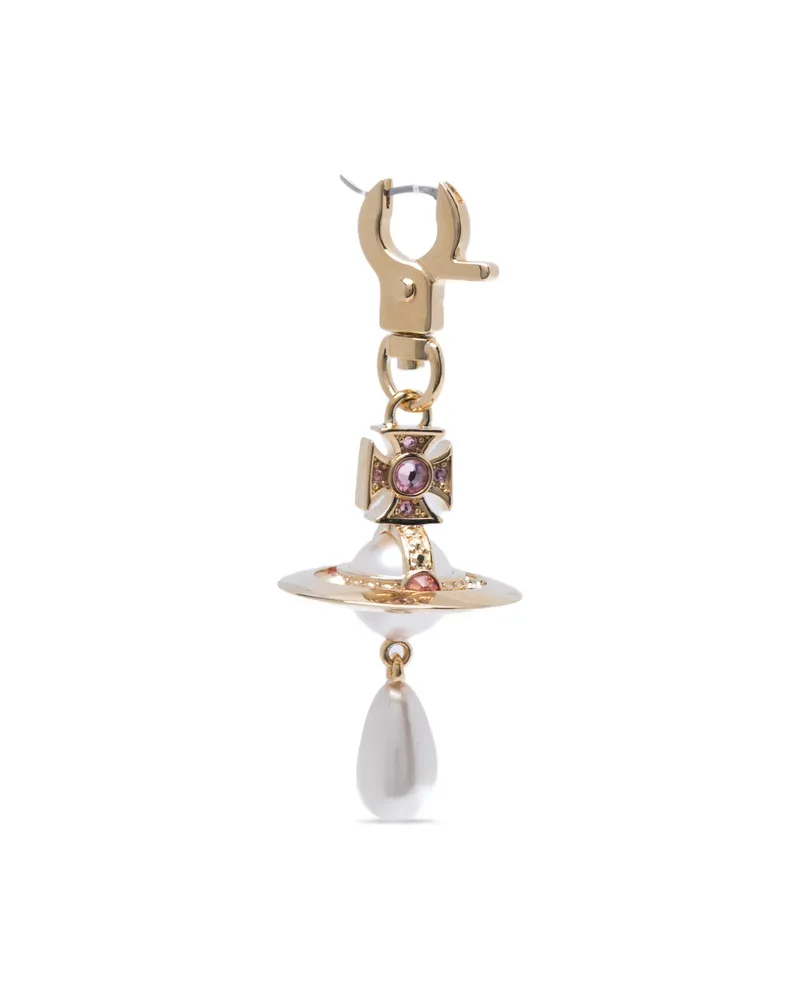 Vivienne Westwood Aïda Orb Crystal-embellished Drop Earrings Gold