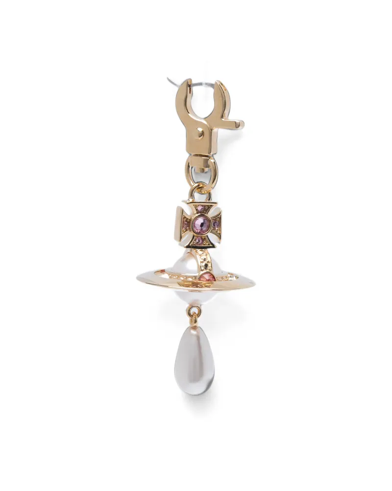 Vivienne Westwood Aïda Orb Crystal-embellished Drop Earrings Gold