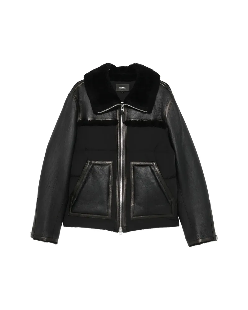 Mackage Shearling-trim Padded Jacket Black