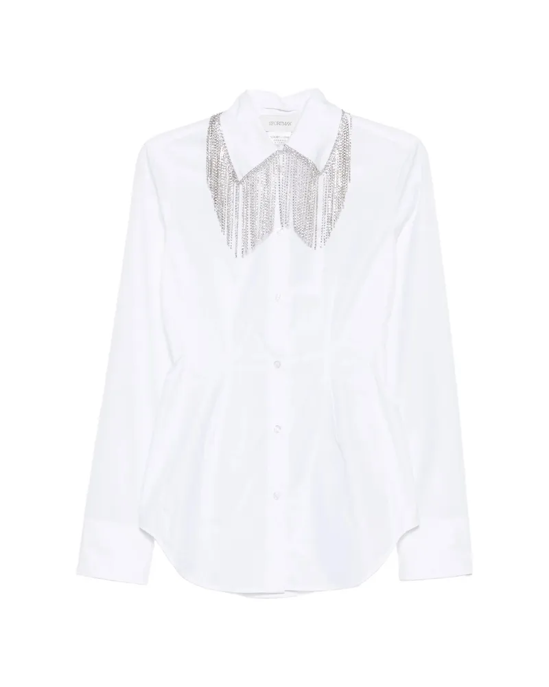 SPORTMAX Crystal-detail Shirt White