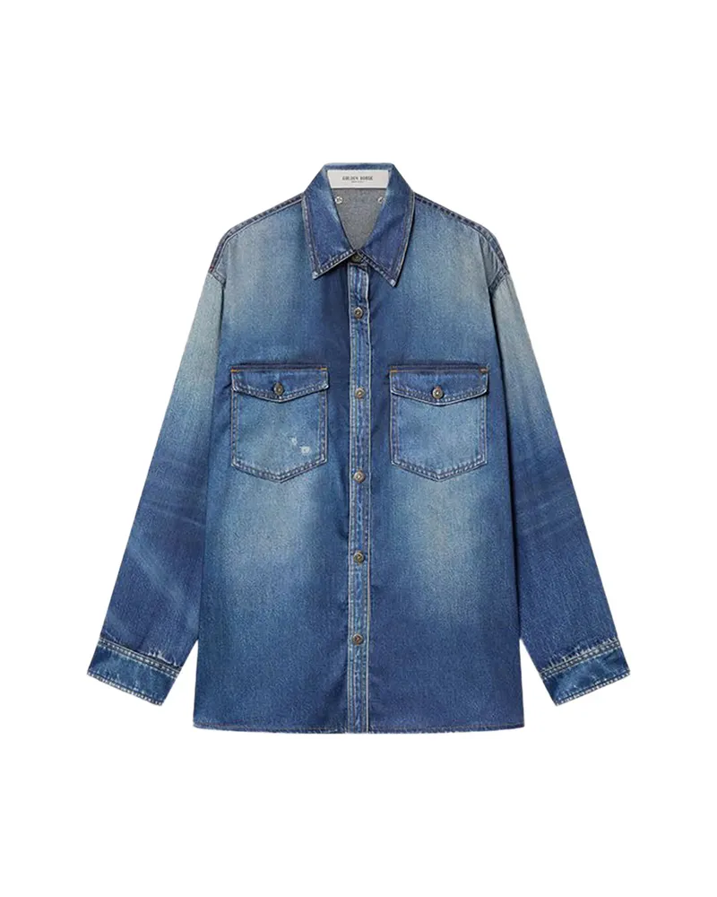 Golden Goose Pocket Shirt Blue