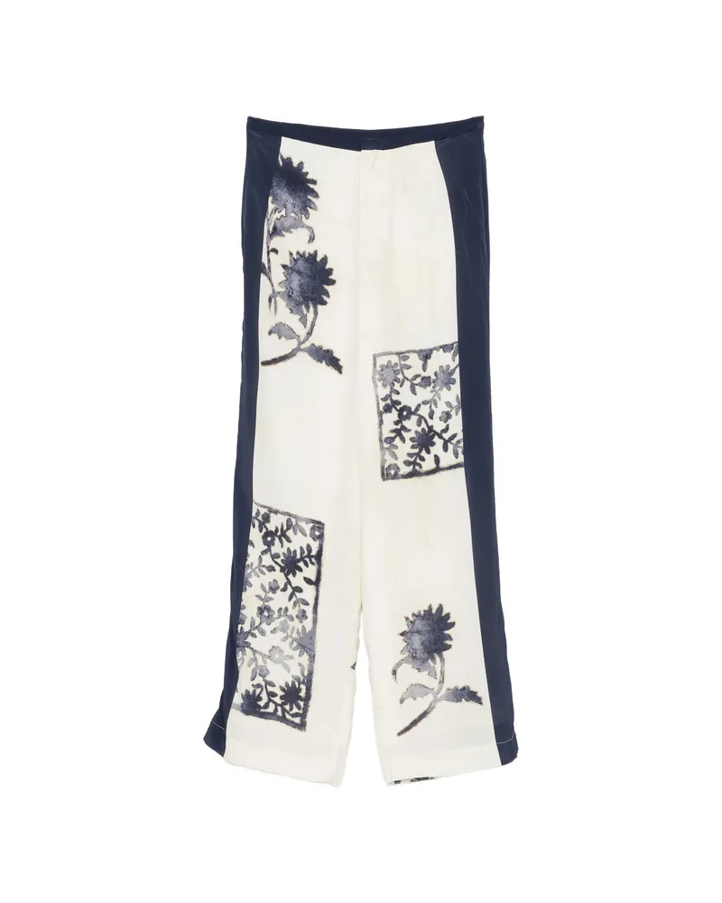 SIR Floral-print Trousers Neutrals