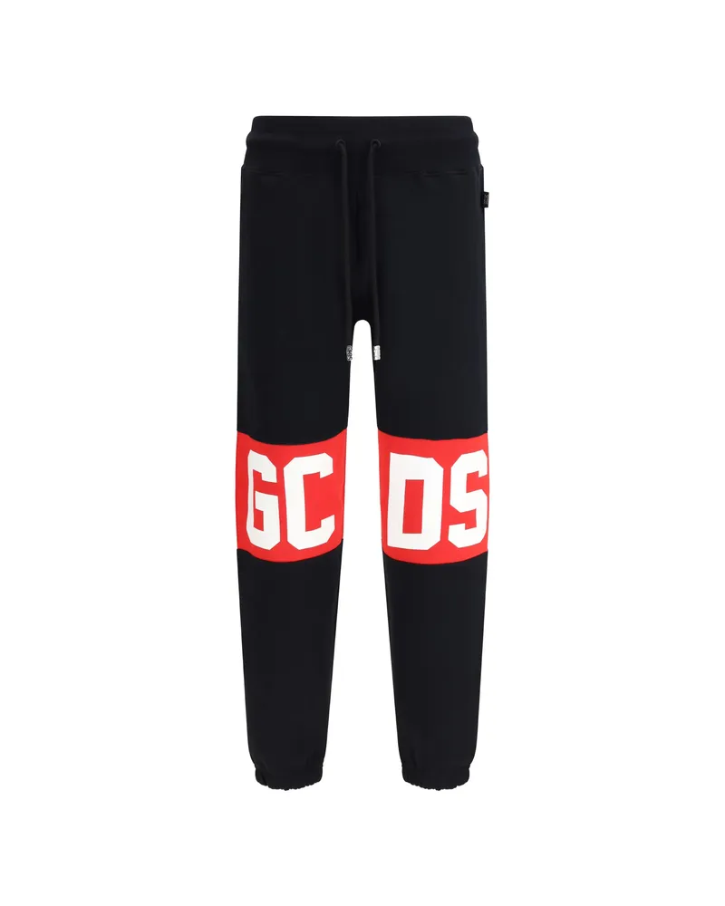 GCDS Band Logo Trousers Black