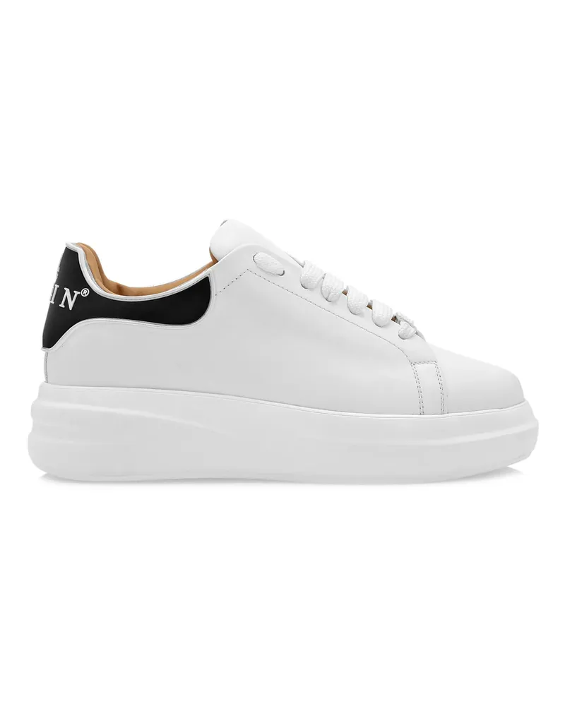 Philipp Plein Lo-Top Leather Sneakers White