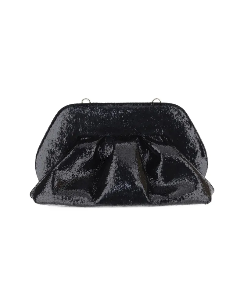 THEMOIRÈ Ruched Shoulder Bag Black
