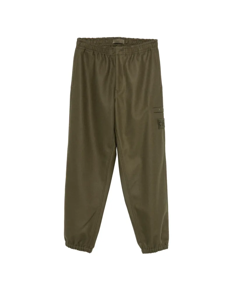 Stone Island Logo-patch Track Pants Green