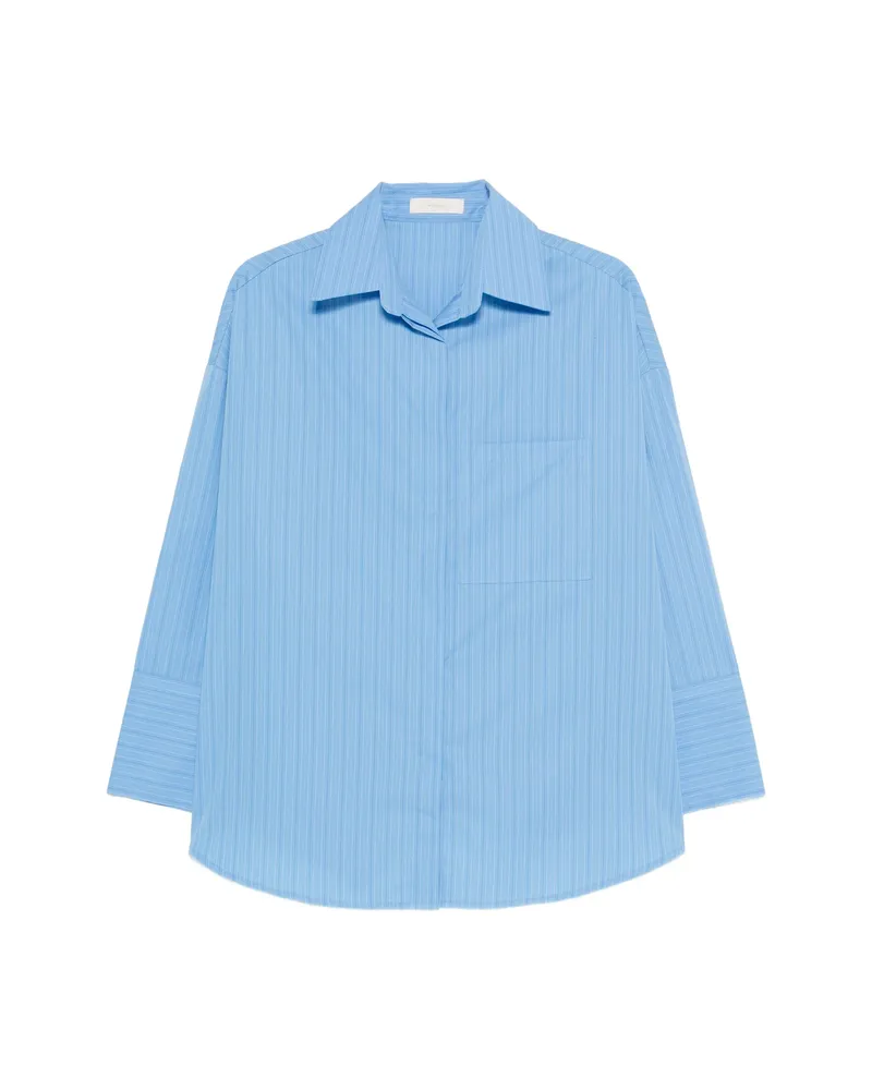 Faithfull The Brand Clemente Chest-pocket Striped Shirt Blue