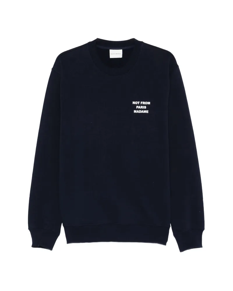 Drôle de Monsieur Slogan Sweatshirt Black