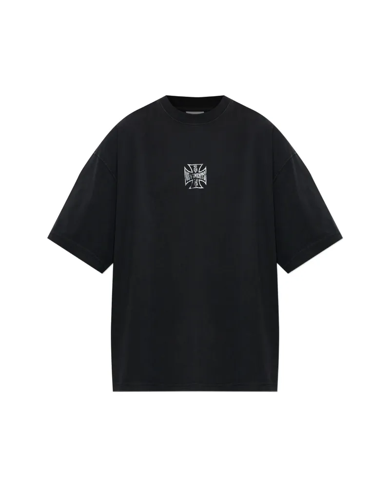VETEMENTS Logo-print T-shirt Black