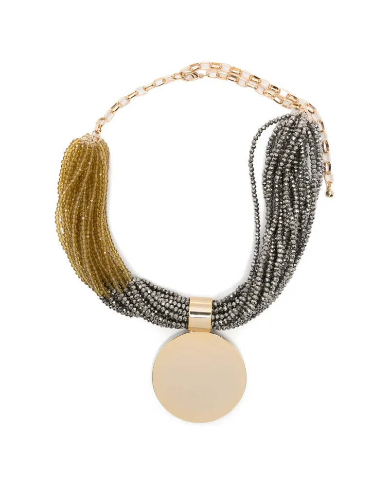 Antonelli Firenze Damian Beaded Pendant Necklace Gold