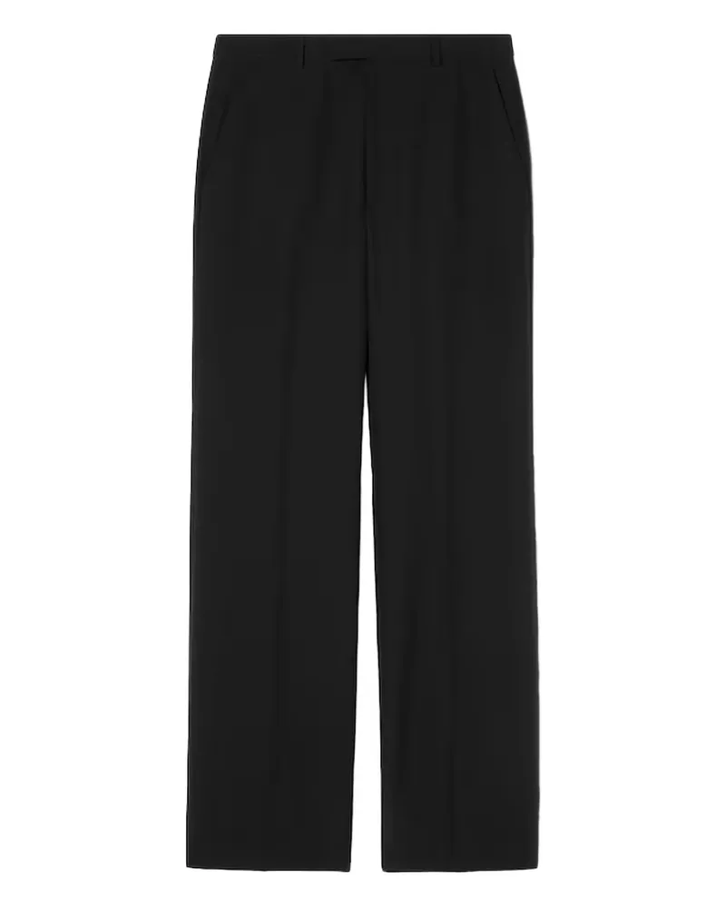Gucci Silk Twill Trousers Black