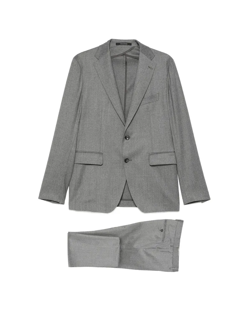 Tagliatore Single-breasted Notched-lapel Suit Grey