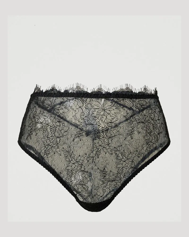 Twin-Set Unterwäsche - Taillenslip aus Spitze, Schwarz, Größe: II 
