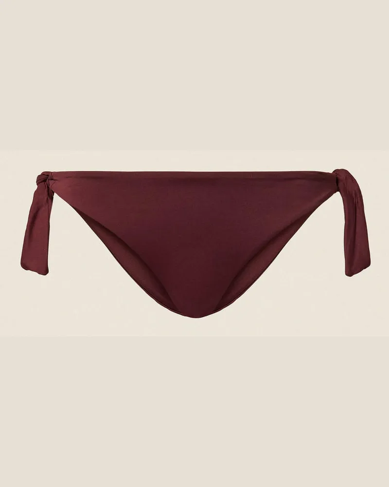 Twin-Set Bademode - Bikinitanga mit Logo, „Winetasting"-Violett, Größe „winetasting“-violett