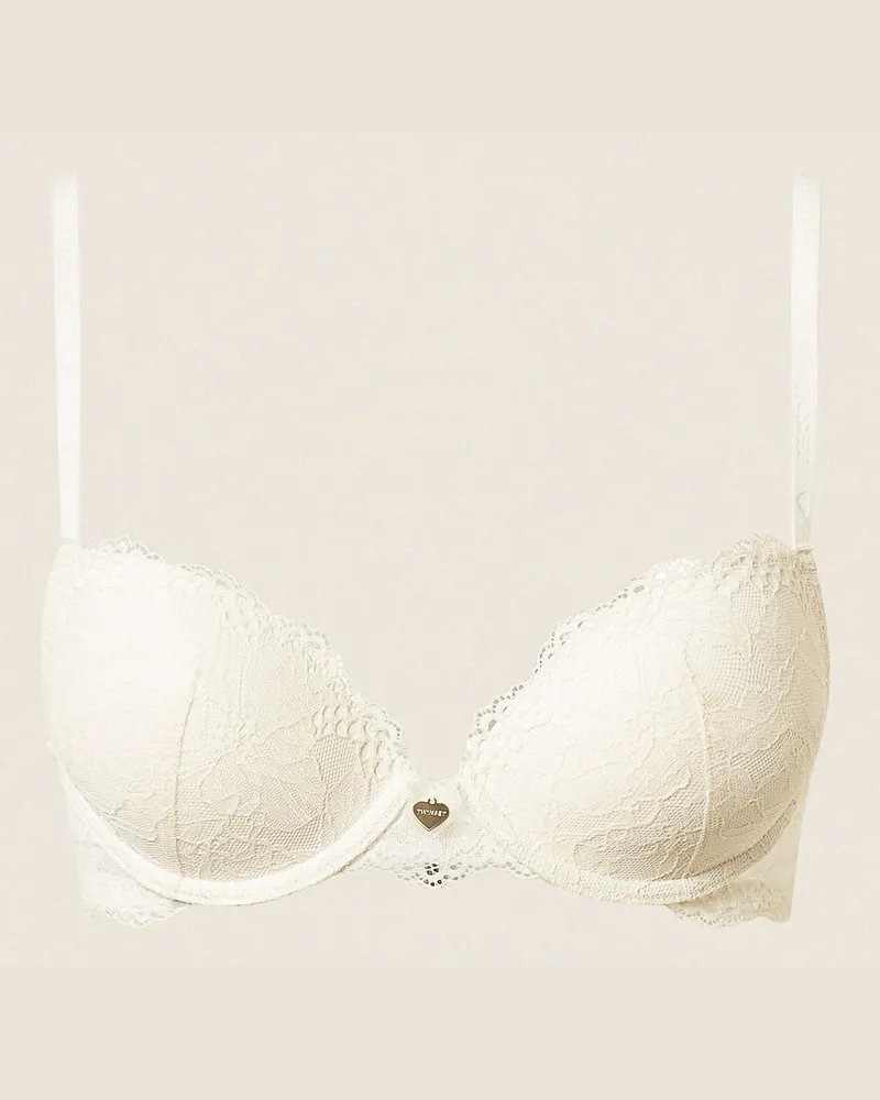 Twin-Set Push-up-BH aus Spitze, Damen, Perlmutt Perlmutt