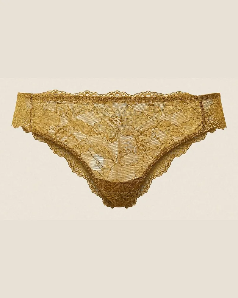 Twin-Set Brazilian-Slip aus Spitze, Damen, Shiny Oil Shiny