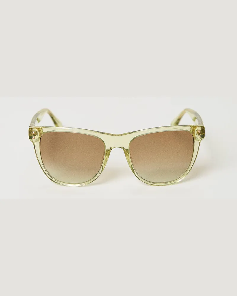 Twin-Set Accessoires - Quadratische Sonnenbrille, Transparent Hellgrün, Einheitsgröße Transparent