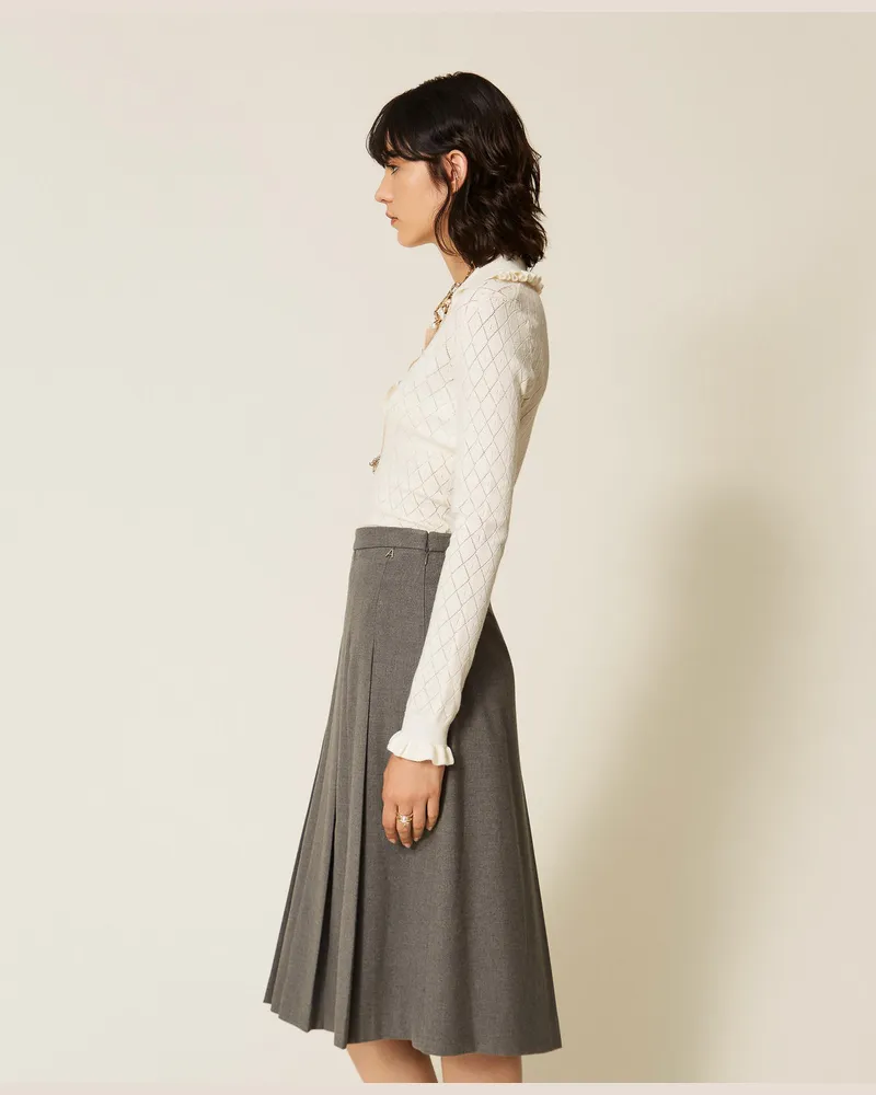 Actitude by Twinset Midirock aus Flanell 