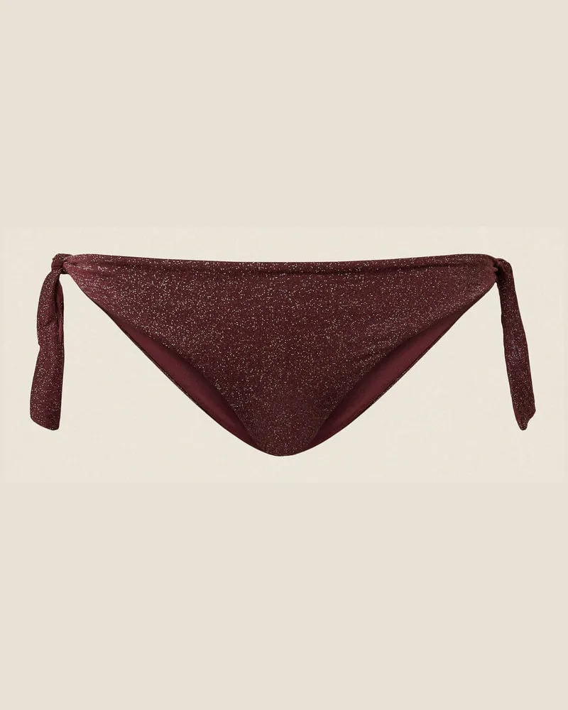 Twin-Set Bademode - Bikinitanga mit Lurex, Zweifarbig „Winetasting"-Violett/Fuchsia Cyclamen, Größe Zweifarbig