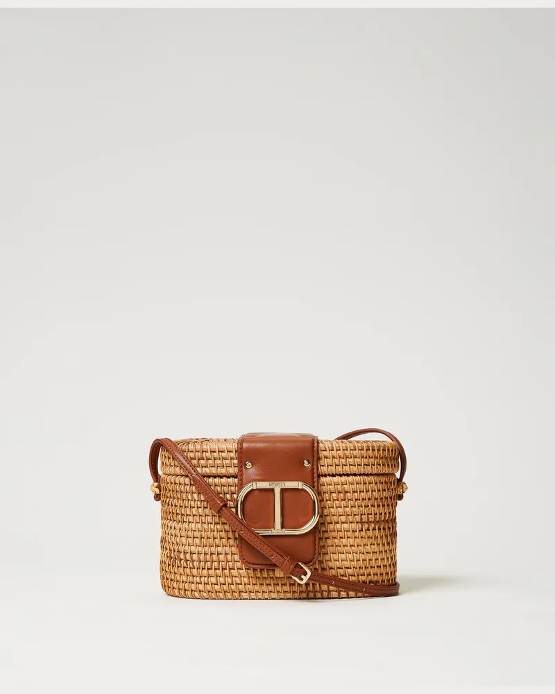 Twin-Set Taschen - Umhängetasche „Le Panier" aus Korbgeflecht, Stroh, Einheitsgröße 