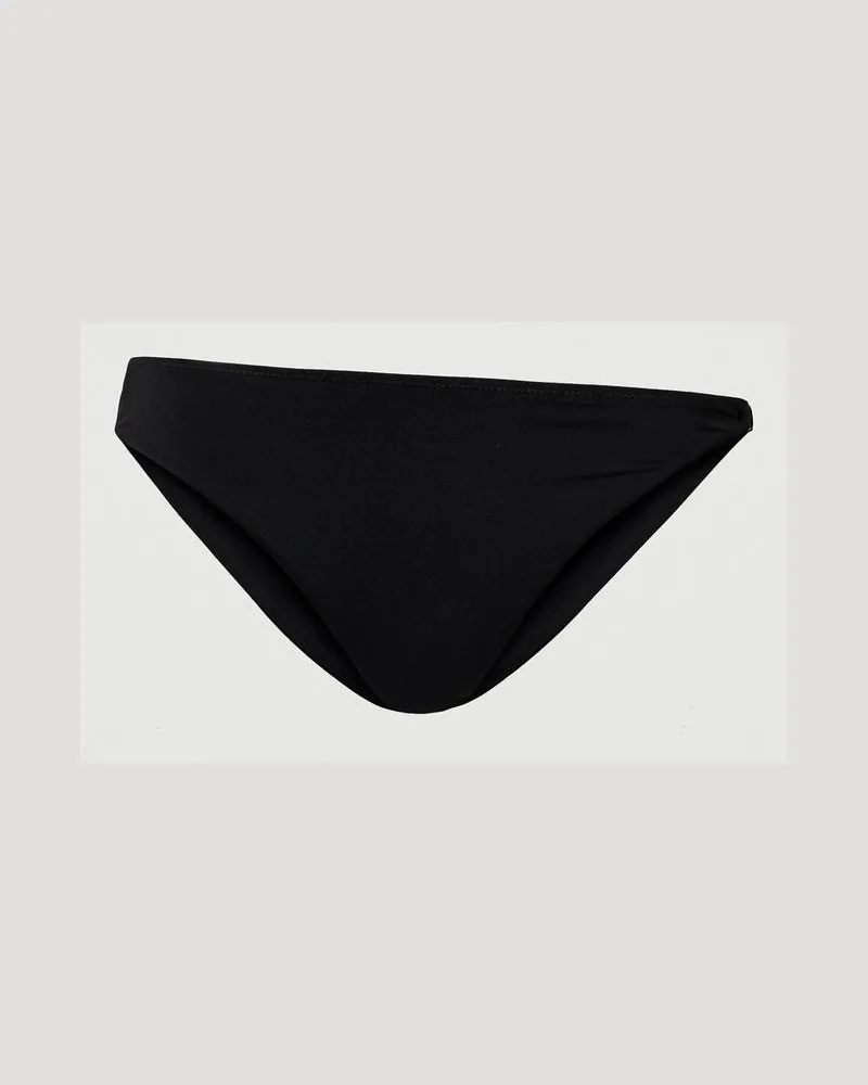 Twin-Set Bademode - Asymmetrische Bikinihose mit Oval T, Schwarz, Größe Schwarz