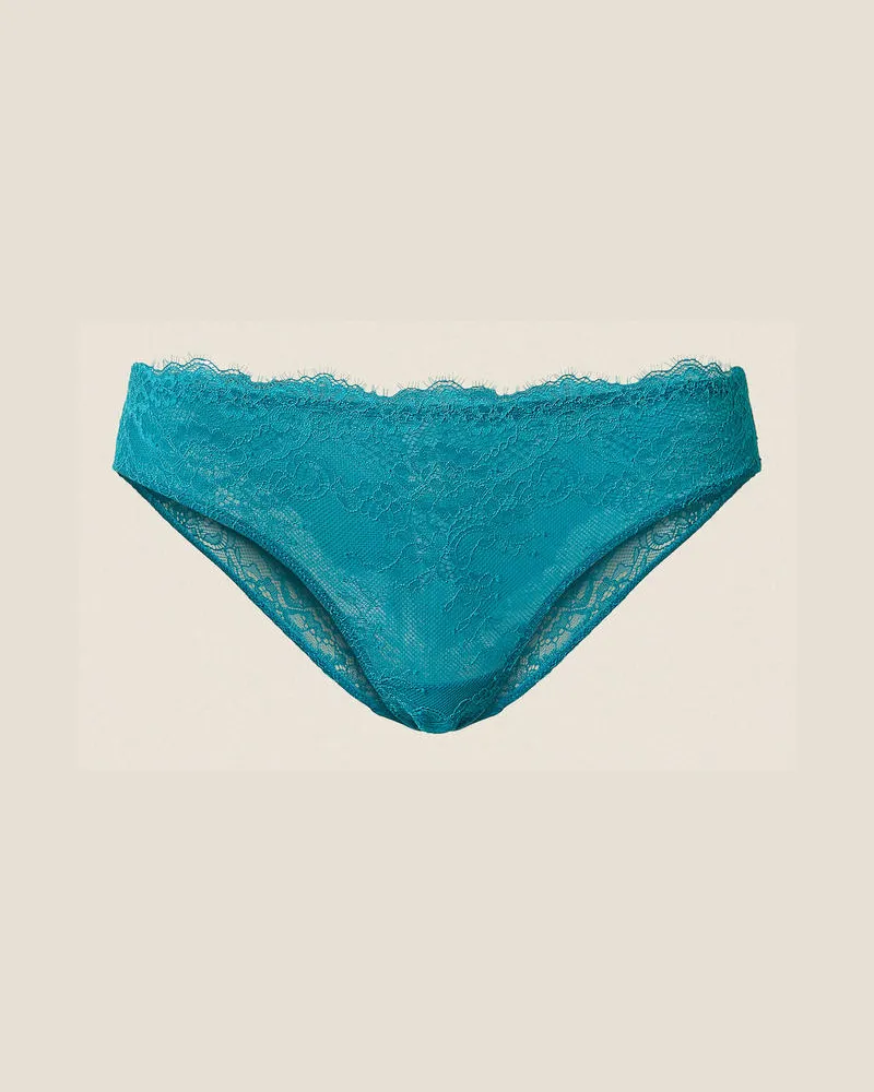 Twin-Set Unterwäsche und Nachtwäsche - Slip aus Spitze, „Peacock"-Blau, Größe „peacock“-blau