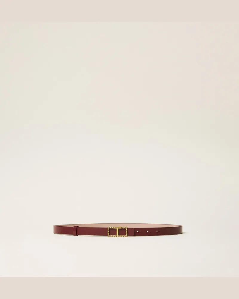 Twin-Set Wendegürtel mit Logoschnalle Zweifarbig