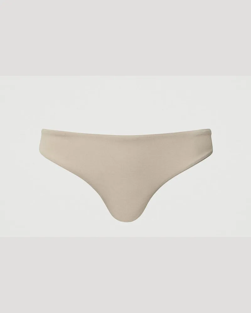 Twin-Set Unterwäsche - Stringtanga aus Charmeuse, Wonder Beige, Größe: II 