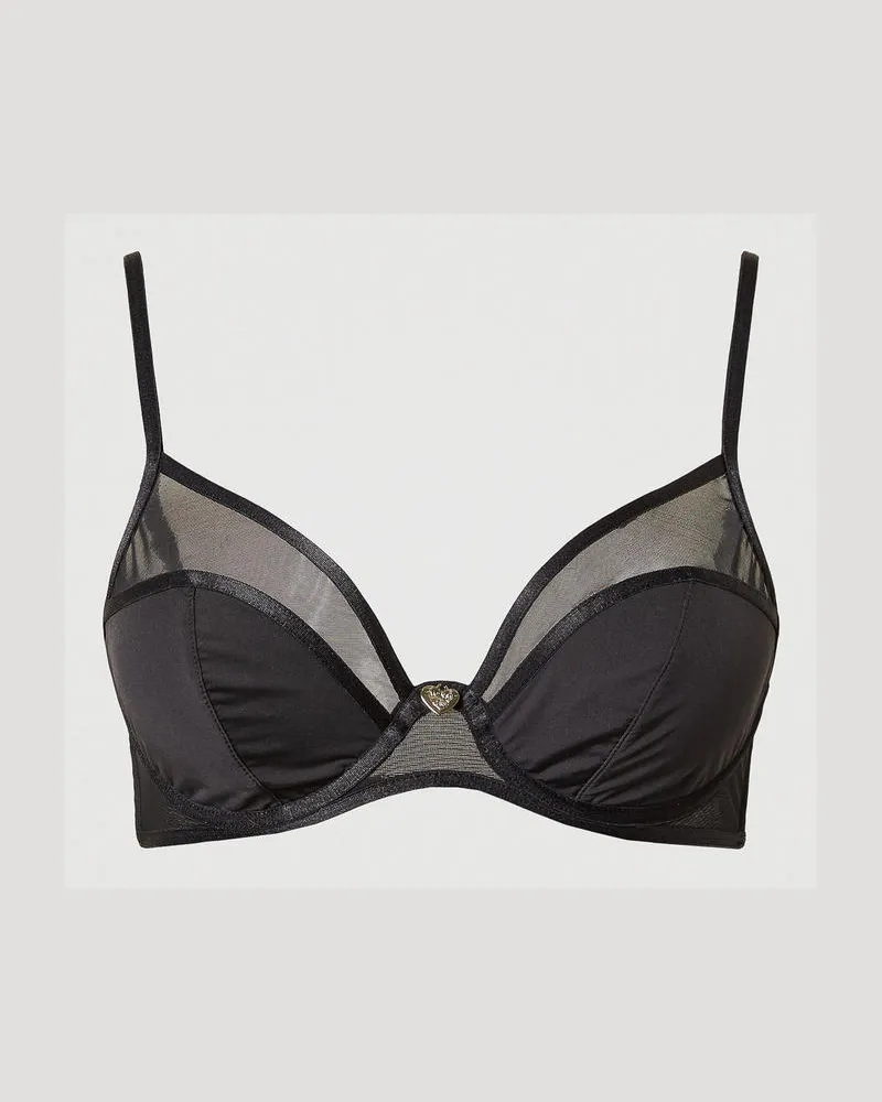 Twin-Set Unterwäsche - Bügel-BH mit Tüll, Schwarz, Größe: 1-C 