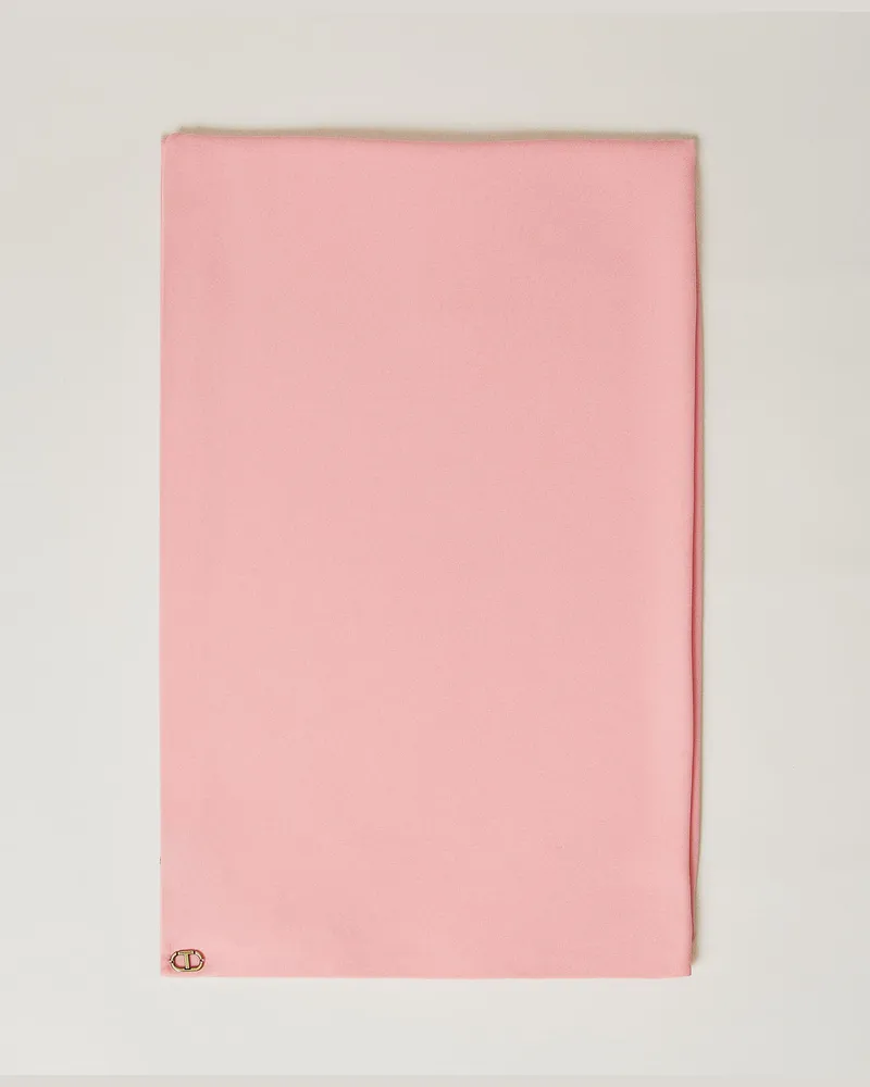 Twin-Set Accessoires - Stola aus zweilagigem Georgette, Peach, Einheitsgröße Peach