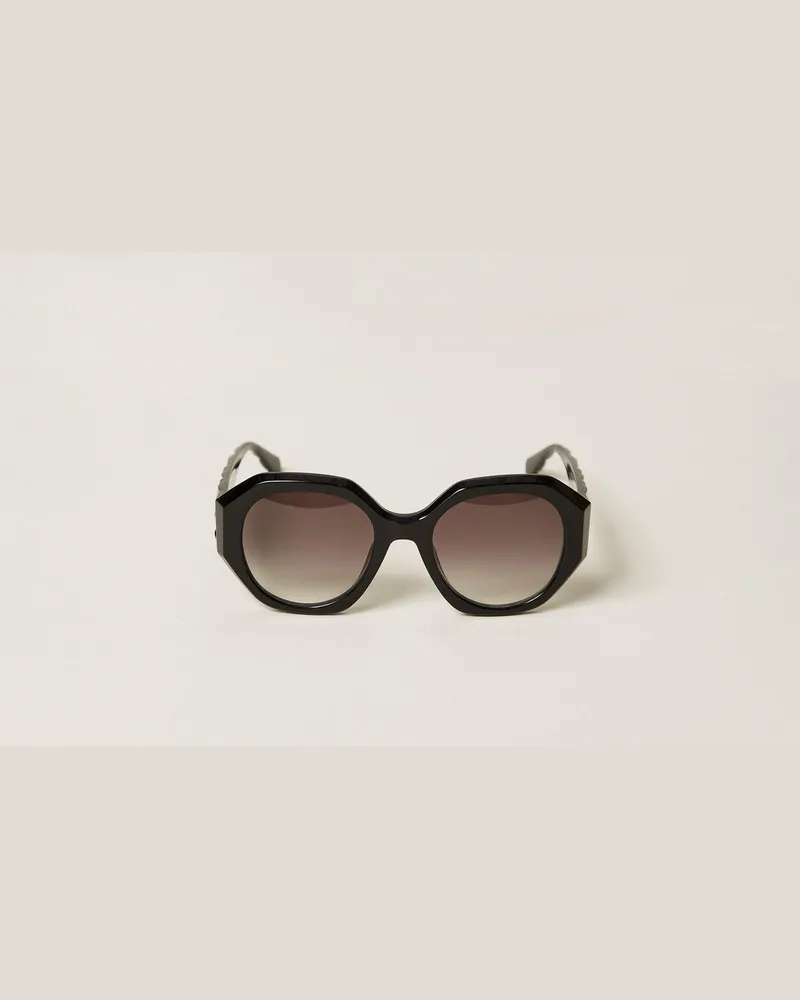 Twin-Set Accessoires - Oversized-Sonnenbrille, Schwarz, Einheitsgröße Schwarz
