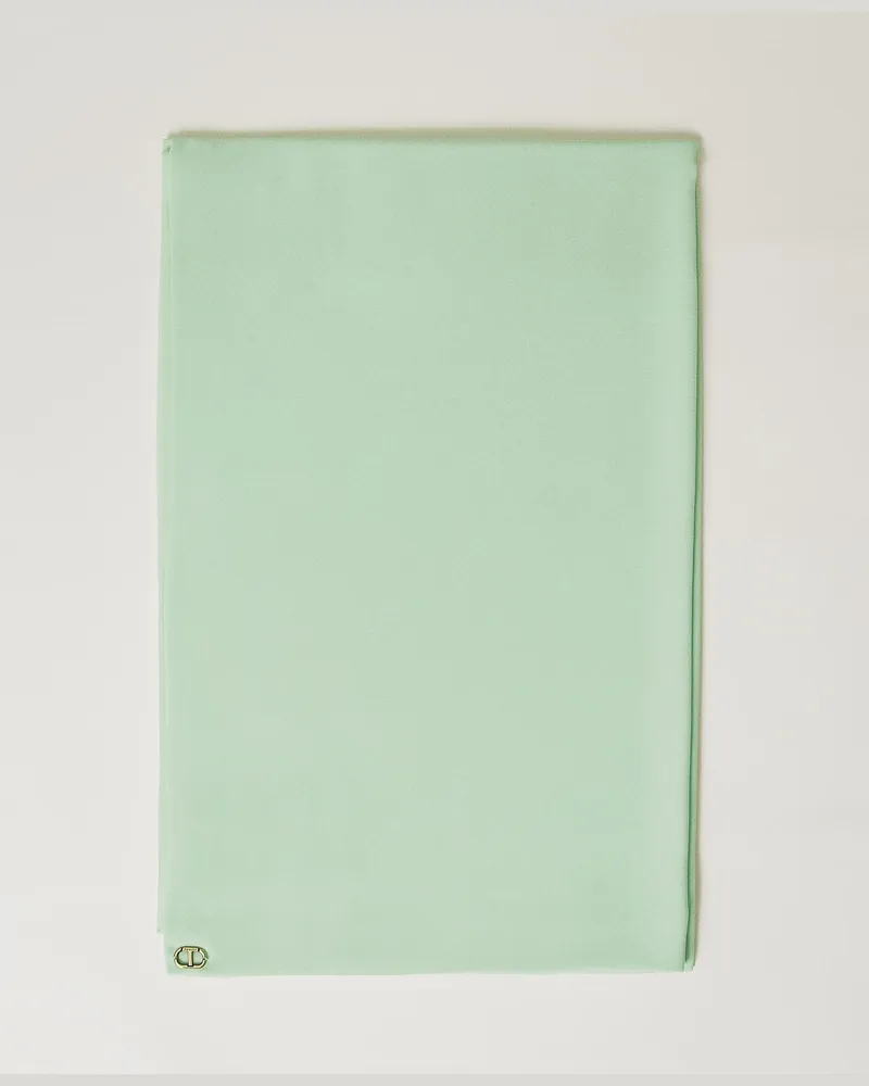 Twin-Set Accessoires - Stola aus zweilagigem Georgette, Mint, Einheitsgröße Mint