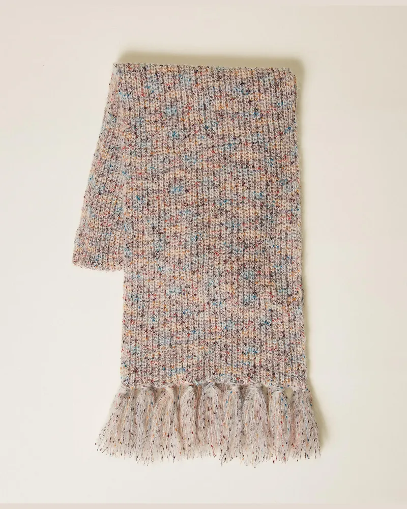 Actitude by Twinset Accessoires - Bunter Strickschal, Tweed Multicolor, Einheitsgröße Tweed