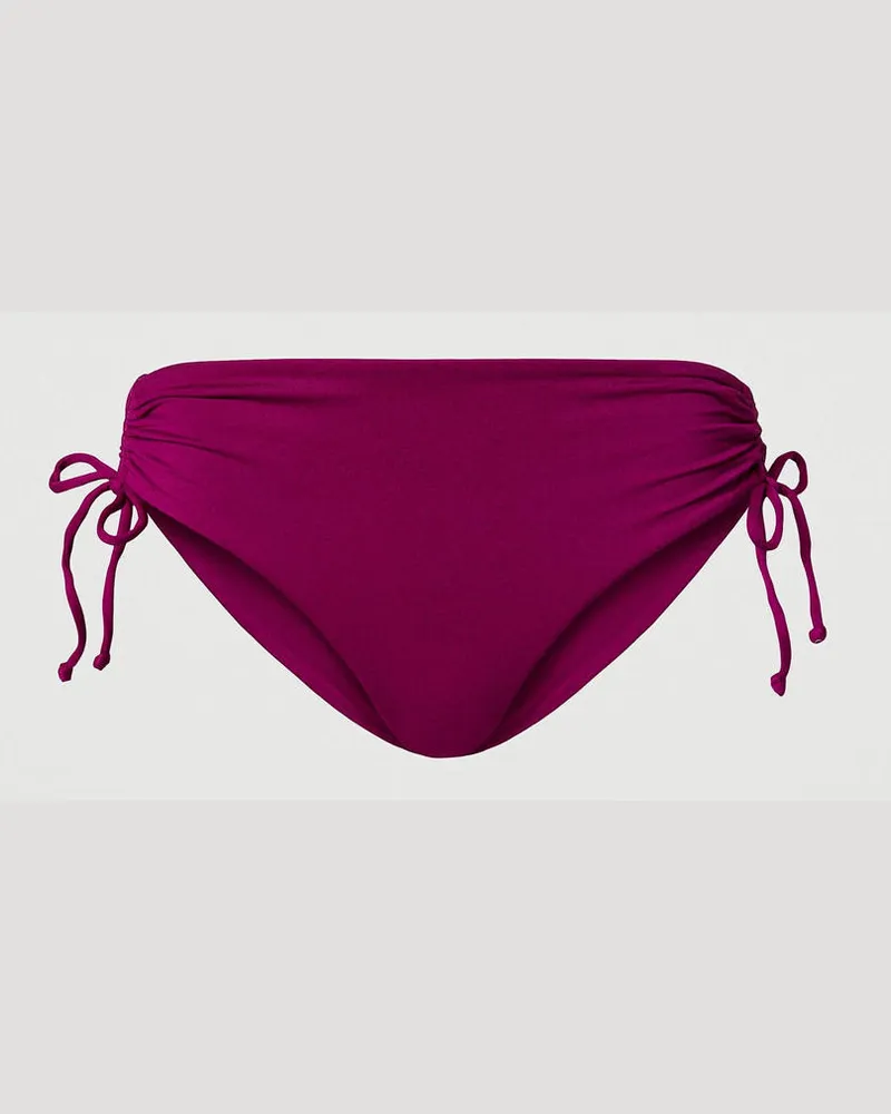 Twin-Set Bademode - Bikinihose mit Tunnelzügen, Magentaviolett, Größe: II 