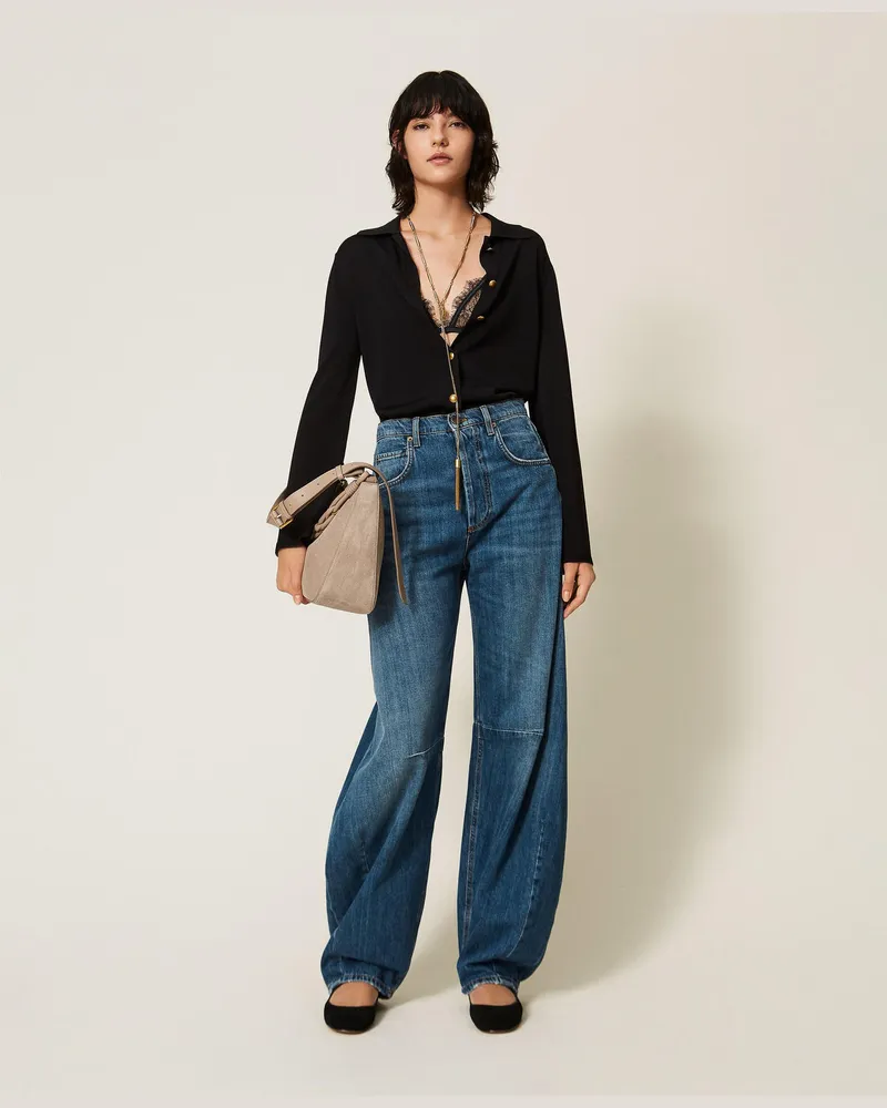 Twin-Set Horseshoe Jeans mit 5 Taschen Mittleres