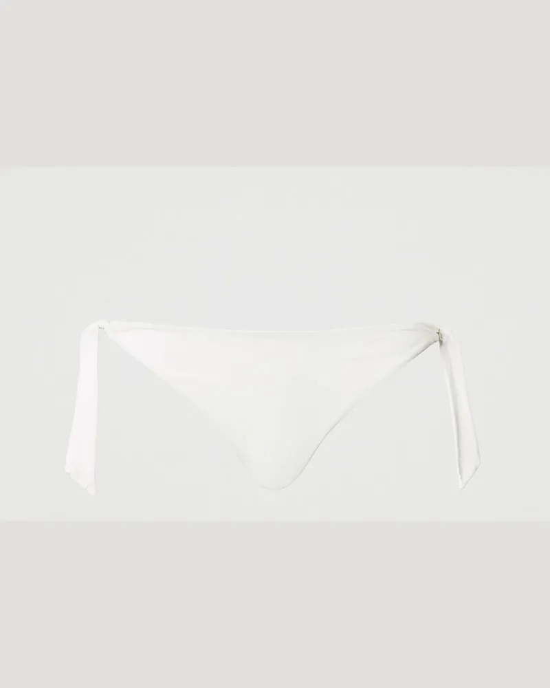 Twin-Set Bademode - Brazilian-Bikinihose mit Schleifen, Sugar Weiß, Größe: III 