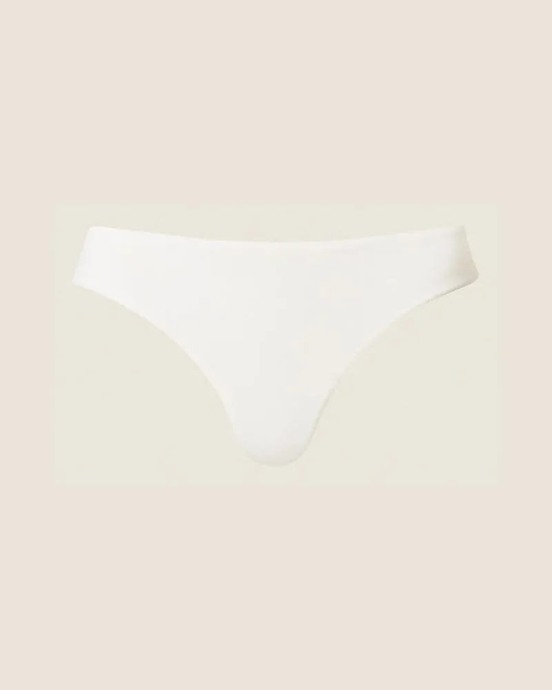 Twin-Set Unterwäsche und Nachtwäsche - Brazilian-Slip mit „Oval T", Mattweiß, Größe Mattweiß