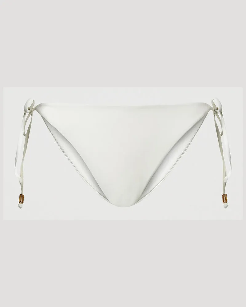 Twin-Set Bademode - Bikinitanga mit Schnüren, Perlmutt, Größe Perlmutt