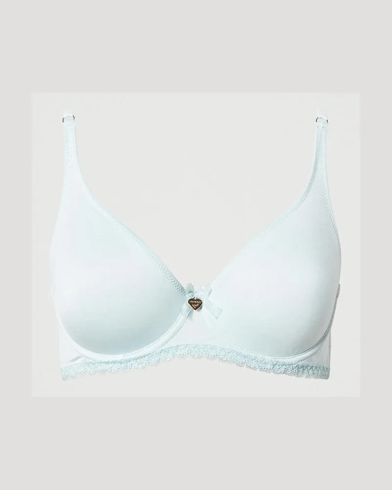 Twin-Set Unterwäsche - Bügel-BH mit Spitze, „Starlight Blue", Größe: 1-C 