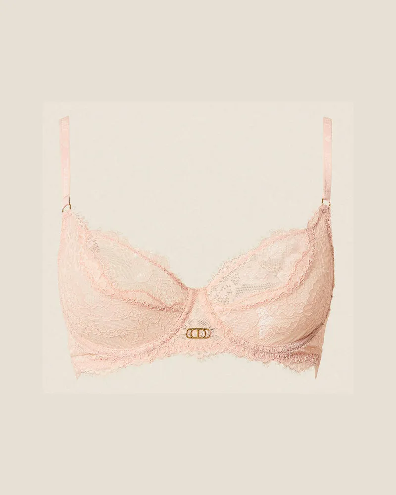 Twin-Set Unterwäsche und Nachtwäsche - Bügel-BH aus Spitze, Pink Dust, Größe Pink