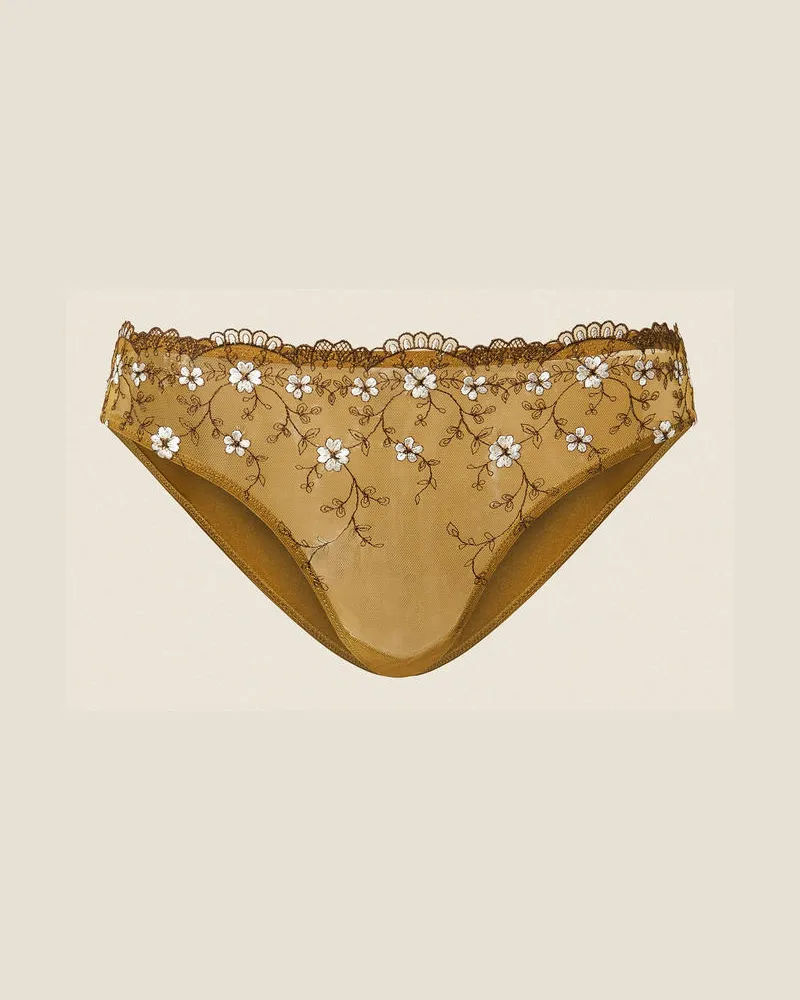 Twin-Set Slip aus besticktem Tüll Stickerei