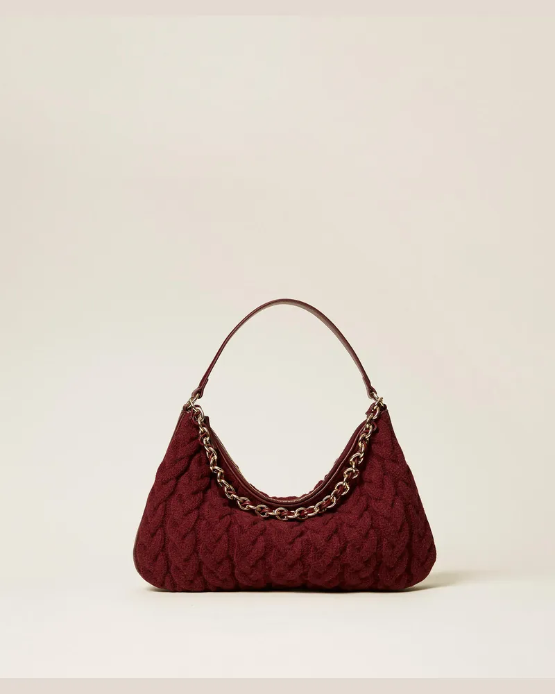 Twin-Set Taschen - Stricktasche „Liliane", „Winetasting"-Violett, Einheitsgröße „winetasting“-violett