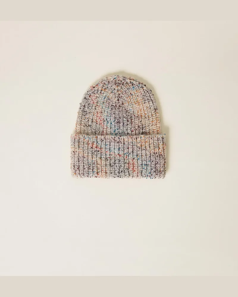 Actitude by Twinset Accessoires - Bunte Strickmütze, Tweed Multicolor, Einheitsgröße Tweed