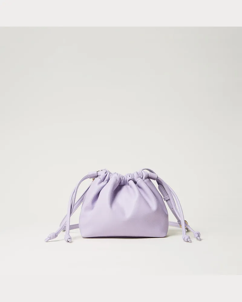 Twin-Set Taschen - Umhängetasche mit Raffung, Fliederblütenlila, Einheitsgröße Fliederblütenlila