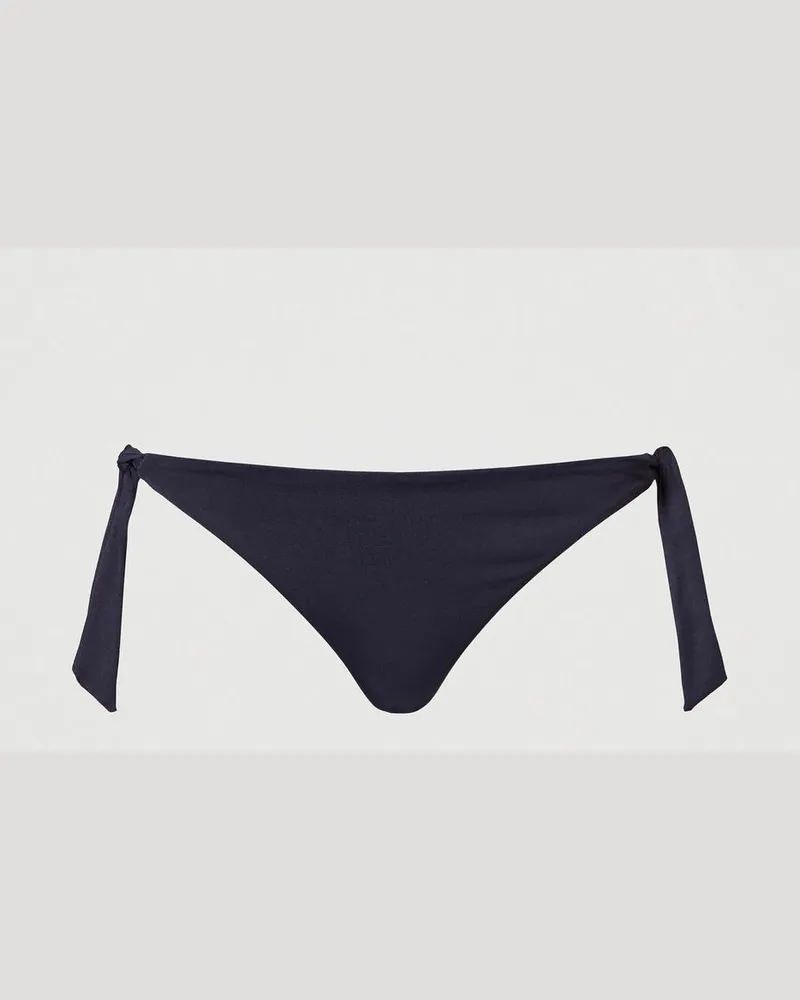 Twin-Set Bademode - Brazilian-Bikinihose mit Schleifen, Klassisches Blau, Größe Klassisches